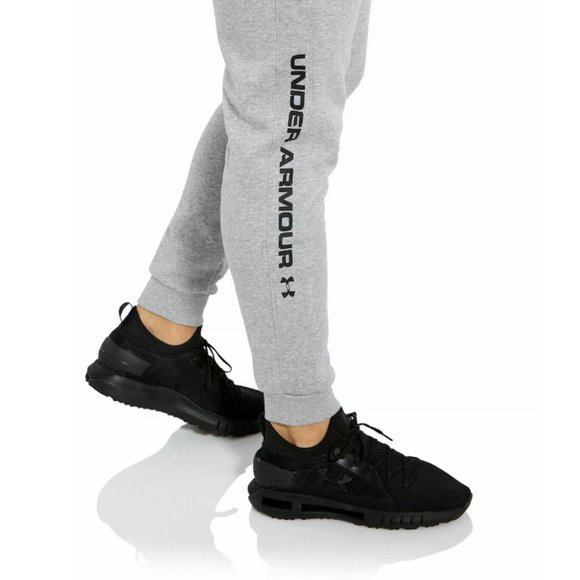 💖MEGA SALE💖Under Armour Rival Fleece Wordmark Joggers Men's XXL 1345634 035 - Picture 9 of 10